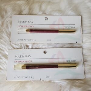 2 Mary Kay Lip Liner Pencil Best Berry & Perfect Pink Bundle